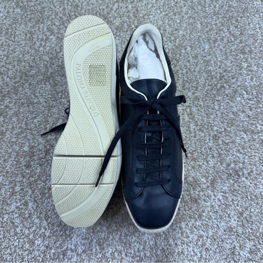 Paloma Barcelo Navy Platform Agen Sneakers Womens Size 41 - Picture 4 of 8